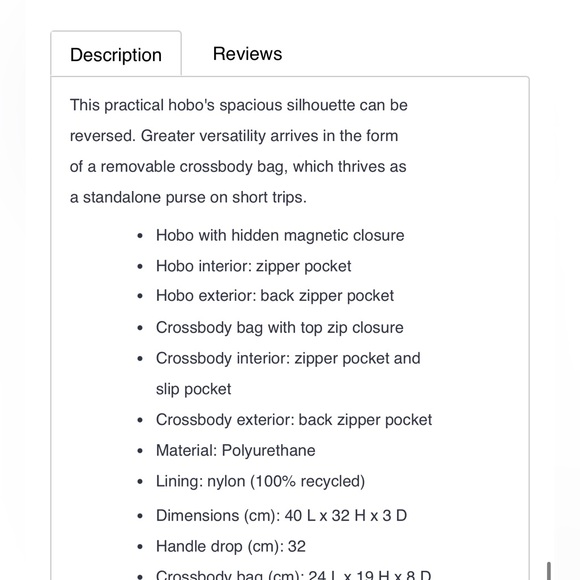 S-Q vegan leather Cecilia reversible hobo bag - Picture 6 of 7